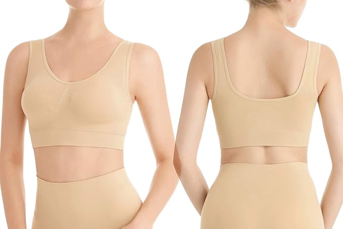 Sujetador deportiva sin costuras beige XL/XXL - additional image 3