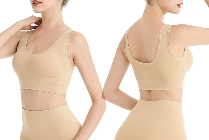 Sujetador deportiva sin costuras beige XL/XXL - additional image 2