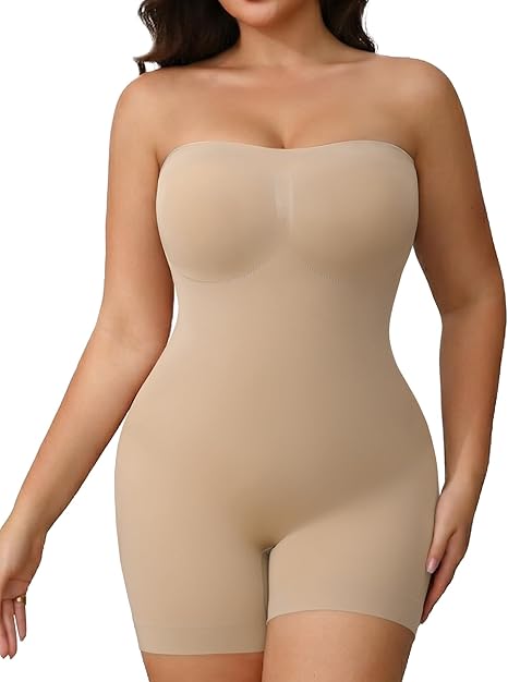 Faja moldeadora sin tirantes con control de abdomen beige XL/XXL - additional image 1