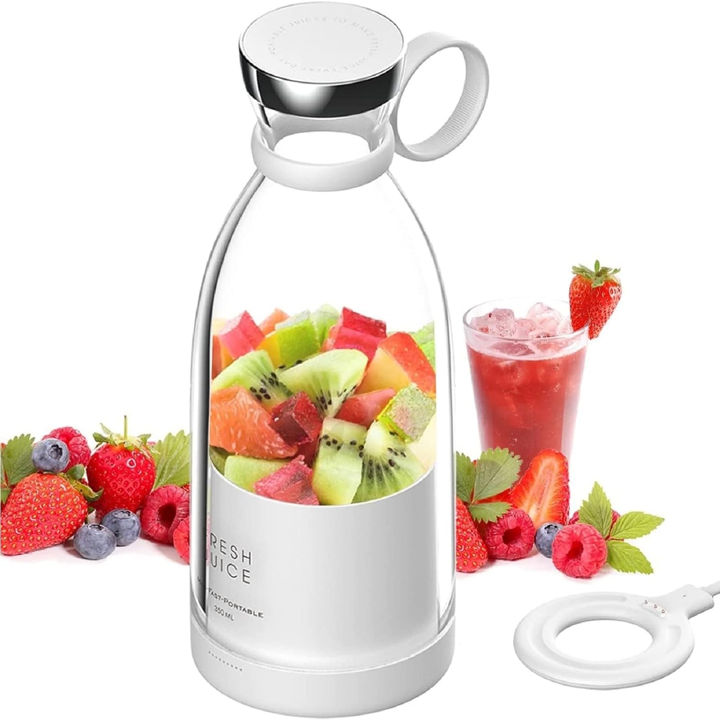 Mini licuadora de vaso portatil blanco