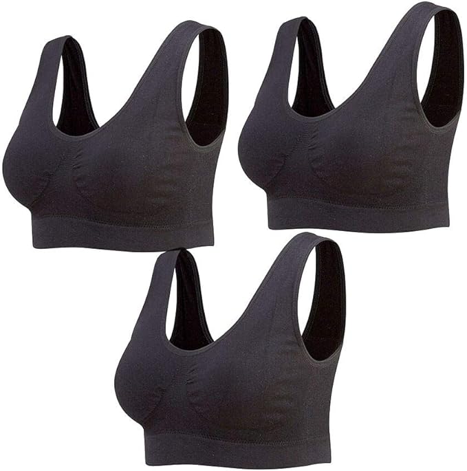 Sujetador deportiva sin costuras negro L/XL - additional image 2