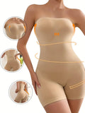 Faja moldeadora sin tirantes con control de abdomen beige XL/XXL