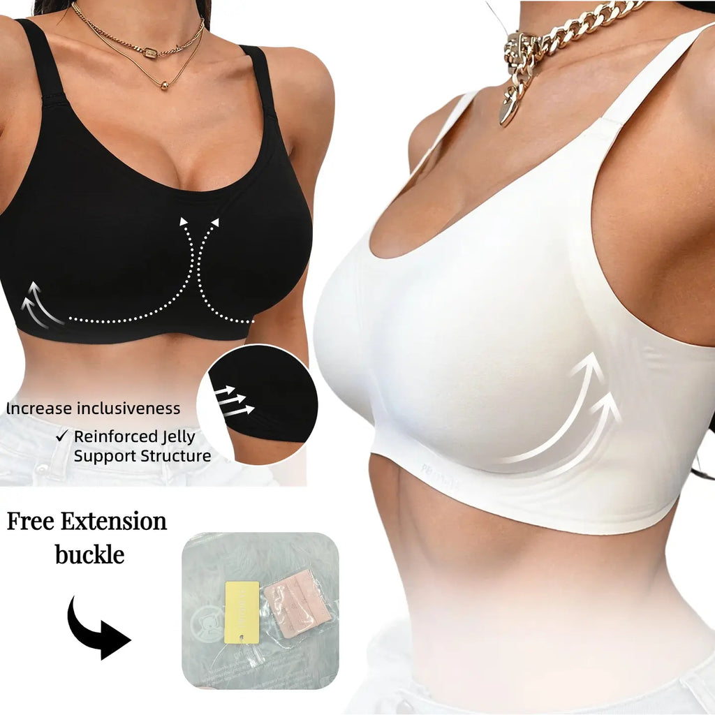 Sujetador ultrafino de seda helada blanco ( talla XL = XL/XXL ) - additional image 4