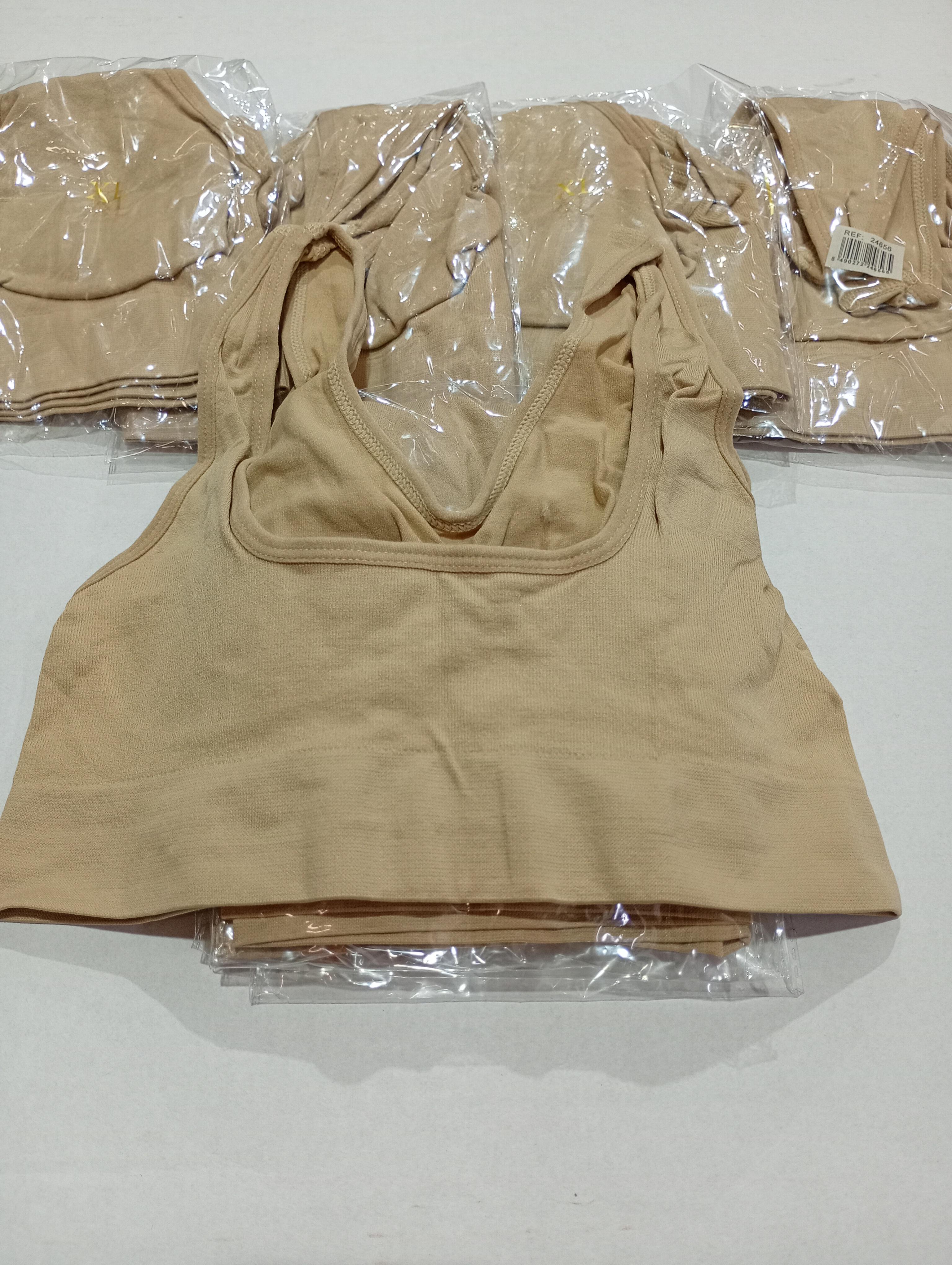 Sujetador deportiva sin costuras beige L/XL - additional image 1